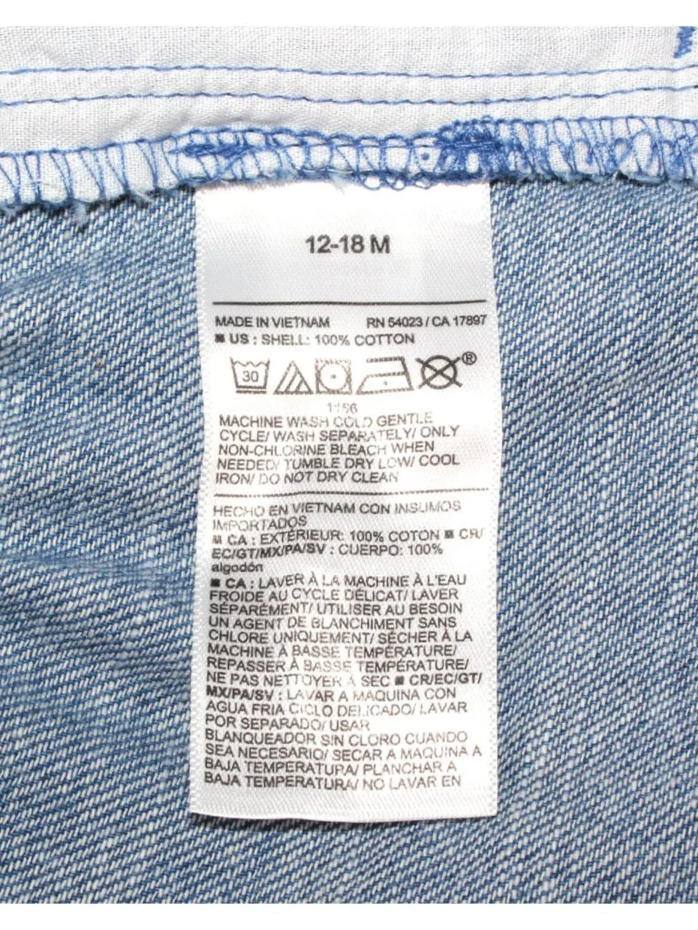 Old Navy Toddler Girls' Dolphin-Hem 100% Cotton Chambray Shorts 706732